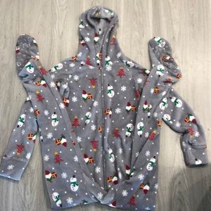 Winter Themed Adult Onesie/Footie Pajamas